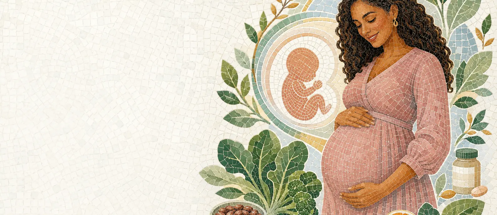 Ilustração do artigo: A importância do ácido fólico para a gestante e o bebê