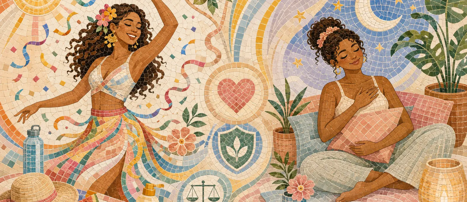 Ilustração do artigo: Vai pular ou descansar no carnaval? Cuidados com a saúde que toda mulher deve ter